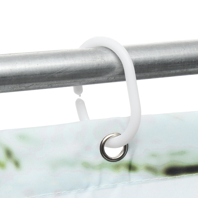 Modern Animal 3D Waterproof Polyester Shower Curtain Dog Octopus Pattern With 12 Plastic Hooks For Bath And Shower