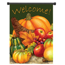 28" x 40" Pumpkin Harvest Cornucopia Welcome Autumn Fall Garden Flag Yard Banner Decorations