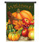 28" x 40" Pumpkin Harvest Cornucopia Welcome Autumn Fall Garden Flag Yard Banner Decorations
