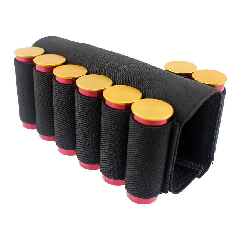Nylon 6+2 Rounds Buttstock Cheek Rest Tactical Molle Magazine Pouch Cartridge Clip Gun Accessories