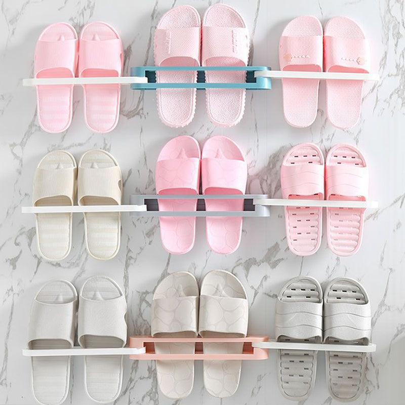 3 in 1 Home Wall-Mounted Shoes Shelf Racks Slippers Shoes Holder Shoes Storage Rack Shoes Organizer
