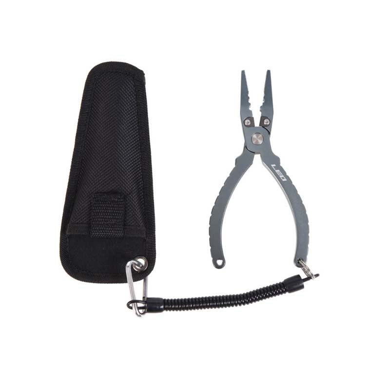 LEO 17/20cm Multifunction Fishing Pliers Hardware Fish Grip Clamp Fishing Tool With Storage Bag