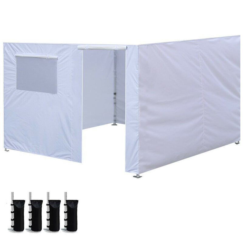 10 x 10'' Enclosure Zipper Side Walls Kit Panels For EZ Up Canopy Gazebo Tent