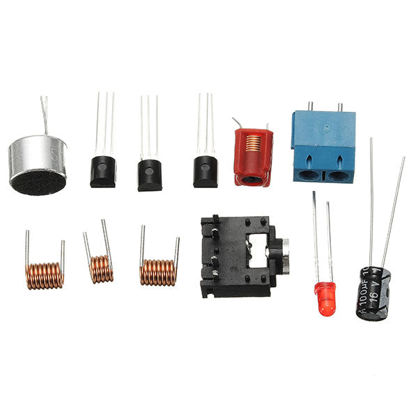 10Pcs FM Transmitter Kit RF-02 Wireless Microphone Parts MP3 Repeater Micro Transmitter