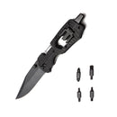 Multifunctional Tools Folding Outdoor Camping Survival Rescue Tool with LED Emergency Lamp