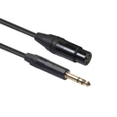 REXLIS 6.35 Stereo Male to Canon Femal Audio Adapter Cable 3m Zinc alloy for Microphone Mixer