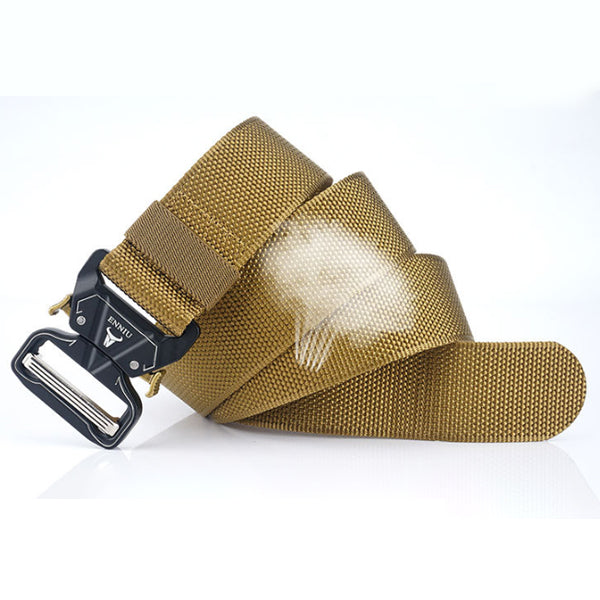 ENNIU W43S 125cm 4.3cm Military Tactical Belt Heavy Duty Punch Free Nylon Waist Belt Adjustable Durable Casual Belt