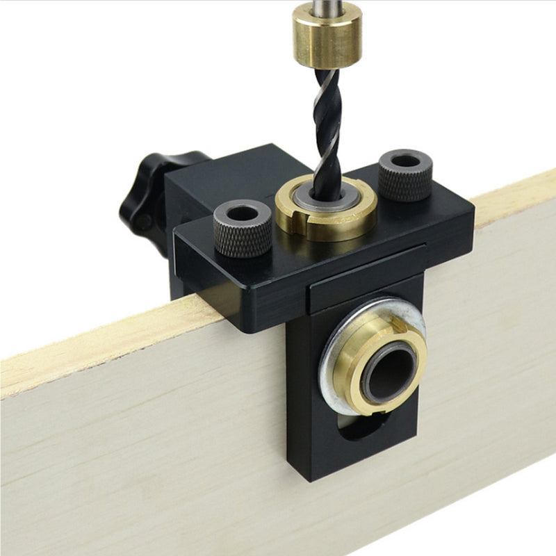 3 in 1 Adjustable Doweling Jig Woodworking Ertical Drill Guide Hole Puncher Tool