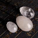 3Pcs Set Massage Rhodonite Natural White Crystal Jade Eggs Exercise Ball