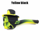 Silicone Smoking Water Pipe Skull Head Shape Mini Pipes Weed Hand