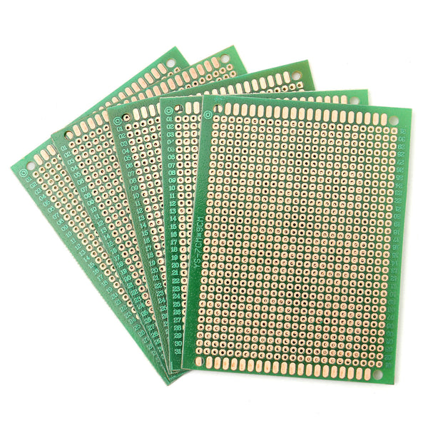15Pcs PCB DIY Soldering Copper Prototype Printed Circuit Board 70mm x 90mm
