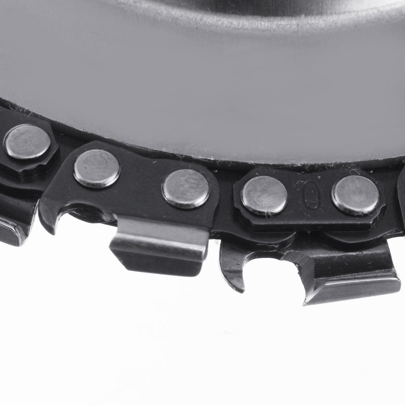 4 Inch Grinder Disc with Chain 22 Tooth Fine Cut Chain Wood Carving Disc