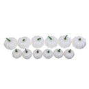 12pcs Halloween White Artificial Pumpkins Harvest Fall Thanksgiving Home Decorations