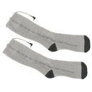 USB Rechargeable 40-55 Electric Heated Socks Outdoor Camping Traveling Winter Warm Socks Feet Warmer