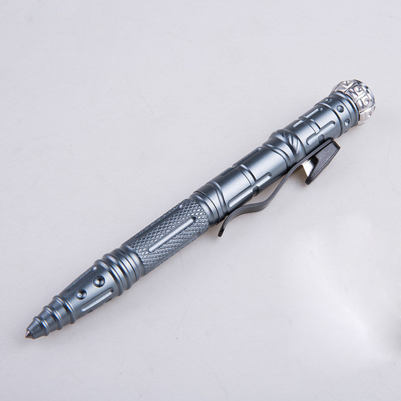 FREE SOLDIER AI0146 Mini Pen Shape Tactical Flashlight EDC Glass Breaker Flashlight Screwdriver Whistle Lighter For Outdoor Camping Hunting