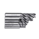 6pcs 3/16-5/8 Inch Imperial Milling Cutter Set High Speed Steel CNC Milling Bit Spiral End Mill Cutter