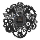 Owl Vinyl Record Wall Clock Gear Cogs Night Owl Steampunk LED Wall Clock Home Decor Cogwheels Animal Wall Modern