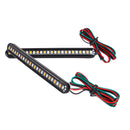 Car 24LED Tail Brake Stop Light Strip Flowing Sequential Turn Signal Lamp For Motorcycle