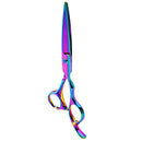 Y.F.M Stainless Steel Hair Scissors Hairdressing Cutting Hair Styling Tools Rainbow Color