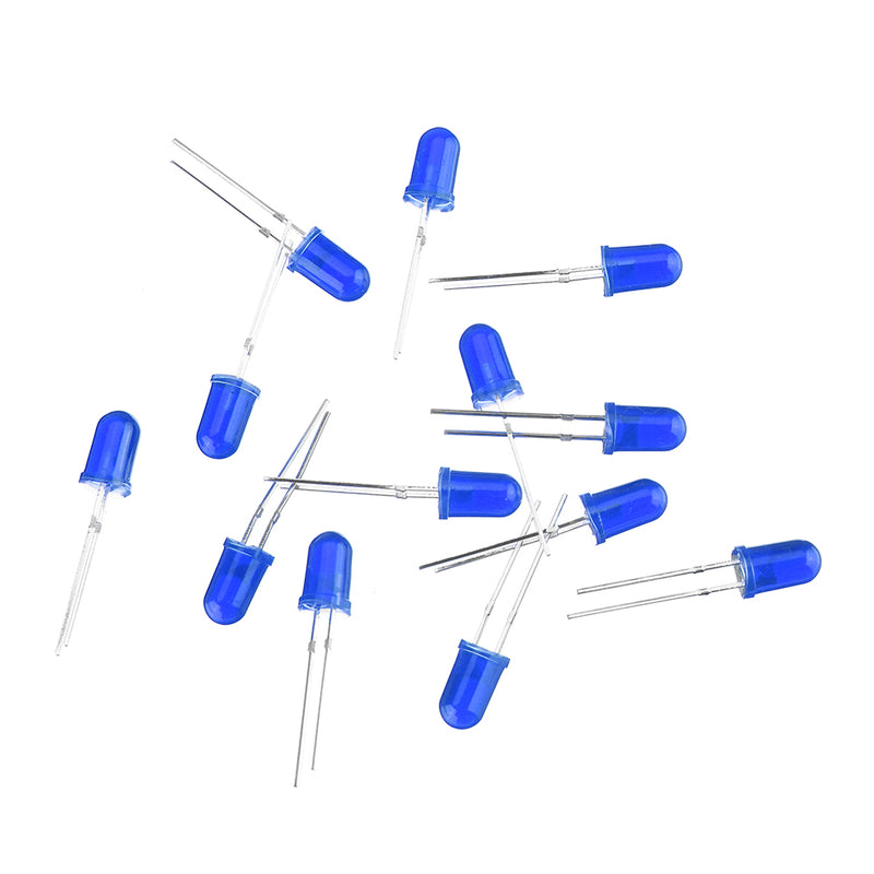 200pcs 5MM Blue LED Diode Round Diffused Blue Color Light Lamp F5 DIP Highligh
