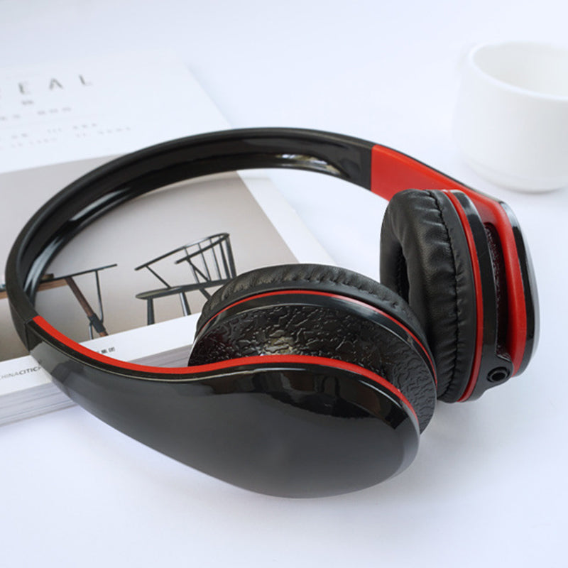 HiFi Portable Flexible 3.5mm Wired Gaming Headphone Over Ear Stereo Bass Headset with Mic