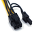 22cm Graphics Card 6Pin to 6 + 2Pin Power Adapter Cable Power Supply Splitter Cable for Desktop