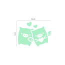 Pig Creative Luminous Switch Sticker Removable Glow In The Dark Wall Decal Home Decor