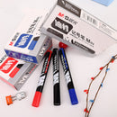 M&G MG2130/Y22O4 1 Piece Dual Head Marker Pen Black/Blue/Red Extra Fine Point Oil Ink Liner Twin Mark Pens Office School Supplies