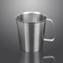 KCASA KC-MCup 18/10 Stainless Steel Measuring Cup Frothing Pitcher with Marking For Milk Froth