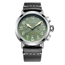 OCHSTIN GQ077A Calendar Casual Style Men Wrist Watch Leather Strap Elegant Quartz Watch