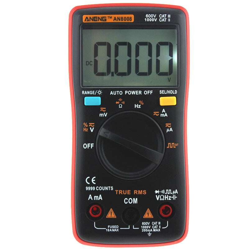 ANENG AN8008 True RMS Wave Output Digital Multimeter AC DC Current Volt Resistance Frequency Capacitance Test