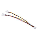 20cm 4 Pin 1-to-2 Female to Male PWM CPU Cooling Fan Adapter Cable Extension Cable