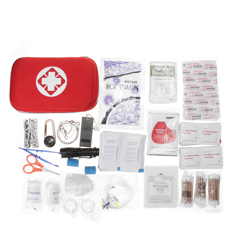 Hot Sale Emergency Survival Kit Mini Family First Aid Kit Sport Travel kit Home Medical Bag Outdoor Car First Aid Kit