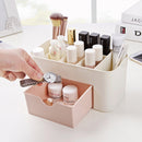 Multi-functional Plastic Cosmetic Storage Box Jewelry Box With Small Drawer Desk Sundries Storage Co
