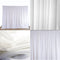 White Sheer Silk Drapes Panels Hanging Curtains Backdrop Home Wedding Party Decor