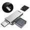 DM 2 in 1 Metal Portable Type-c OTG USB 2.0 TF Memory Card Reader for Xiaomi Mobile Phone Tablet PC