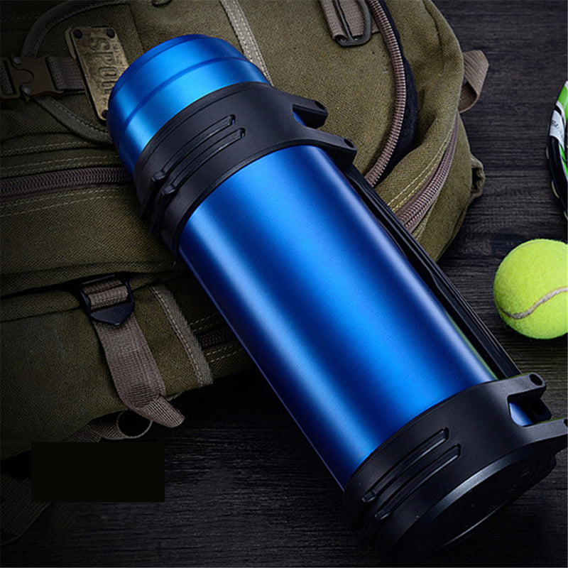 1.2L/1.6L Vacuum Cup Stainless Steel Tea Bottle Water Mug Cup Portable Thermos Sport