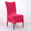 Honana Elegant Pure Color Elastic Stretch Chair Seat Cover Dining Room Home Wedding Deco