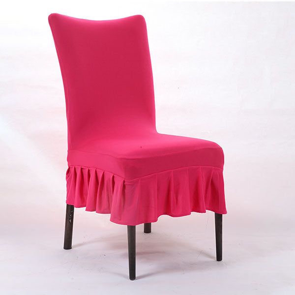 Honana Elegant Pure Color Elastic Stretch Chair Seat Cover Dining Room Home Wedding Deco