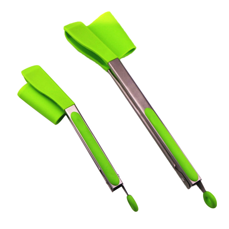 Honana BBQ 2-In-1 Collapsible Kitchen Spatula And BBQ Tong Non-Stick Stainless Steel Frame