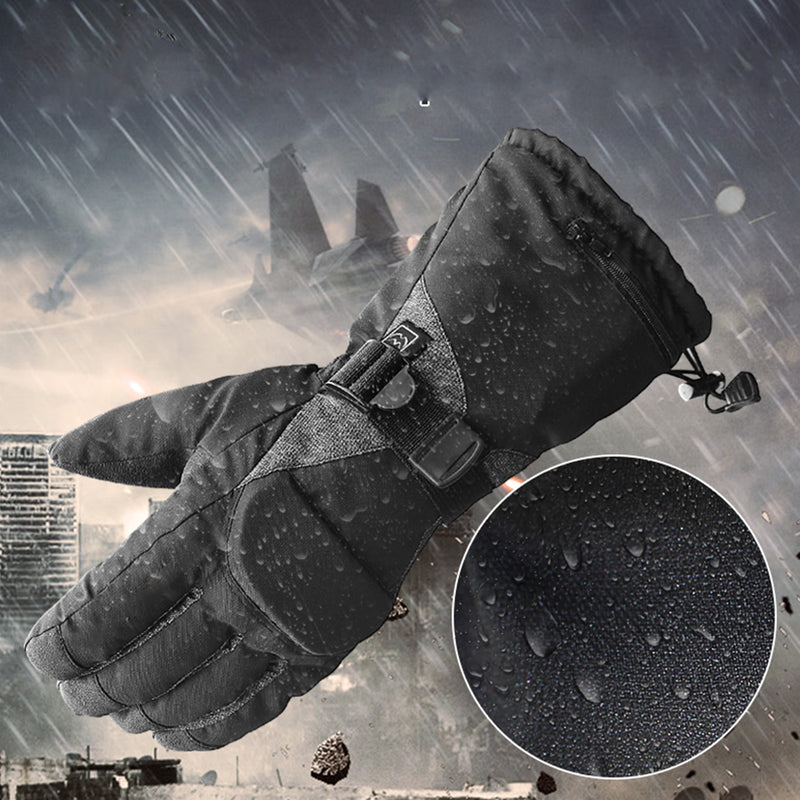 65C Electric Heated Gloves Motorcycle Warmer Outdoor Skiing Winter Warm Heating Waterproof
