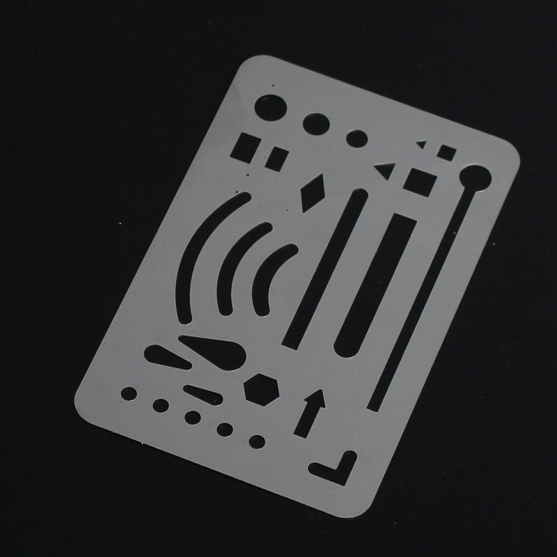 Stainless Steel French Curve Ruler Multi Shape Drawing Template Tool Office & School Supplies