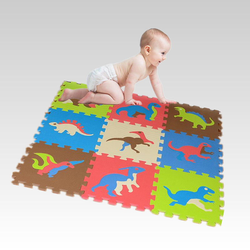 9Pcs Baby Play Mat Foam Floor Dino Puzzle Activity Gym Toy Toddler Kids Playmat