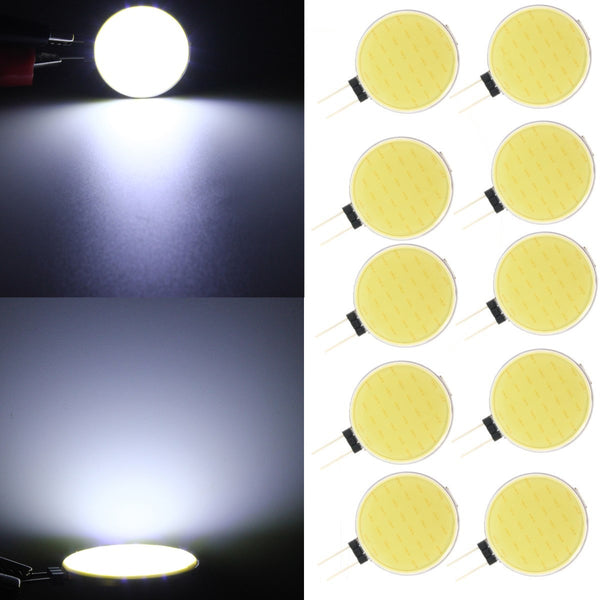 10X DC12V G4 4.5W Pure White 30 LED COB Light Bulb Lamp for Home Decoration