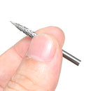 20pcs Solid Carbide Rotary Burrs Drill Bit Tungsten Steel Double Cut Grinder Shank Rotary File