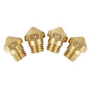 4Pcs MK10 1.75mm/0.4mm Brass M7 Thread Extruder Hotend Nozzle for 3D Printer