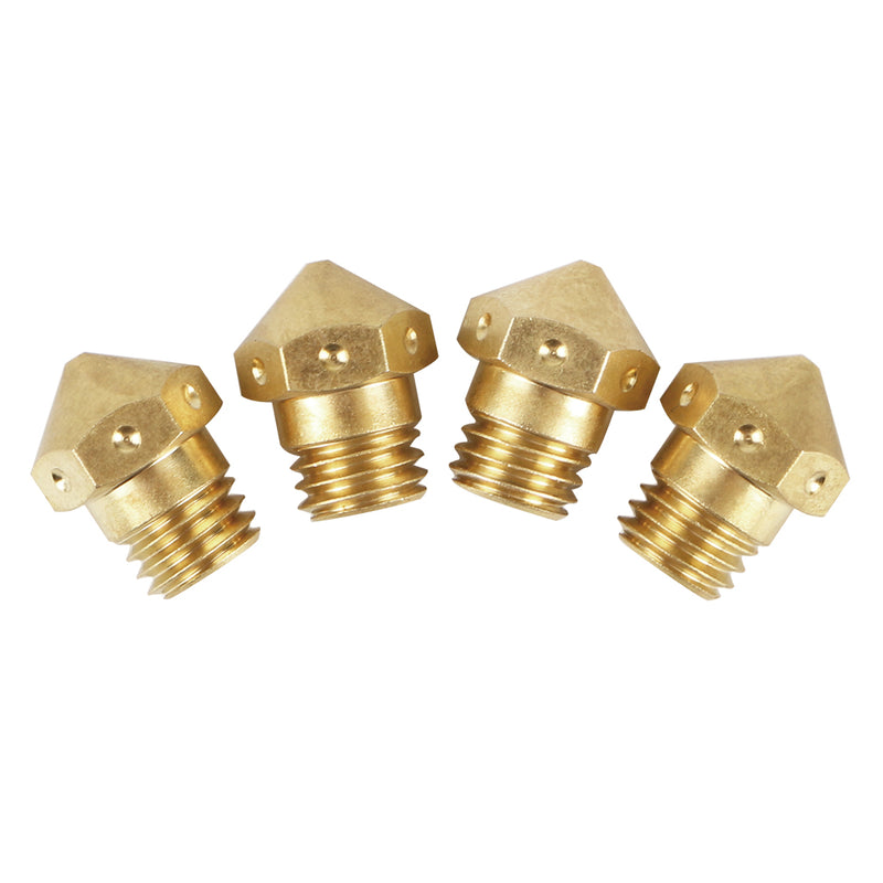 4Pcs MK10 1.75mm/0.4mm Brass M7 Thread Extruder Hotend Nozzle for 3D Printer