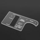 Acrylic Wallet Pattern Stencil Template Handmade Leather Craft Tool DIY Set Key Chain Case Holder