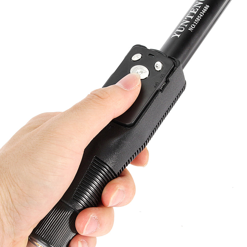 YT-1288 Extendable bluetooth Remote Control Mirror Selfie Stick Monopod for Cell Phone Gopro Camera
