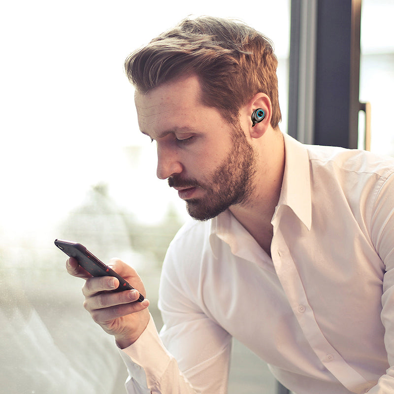 [True Wireless] bluetooth 5.0 Deep Bass Hi-Fi TWS Earbuds Earphone With Mic for Xiaomi Huawei